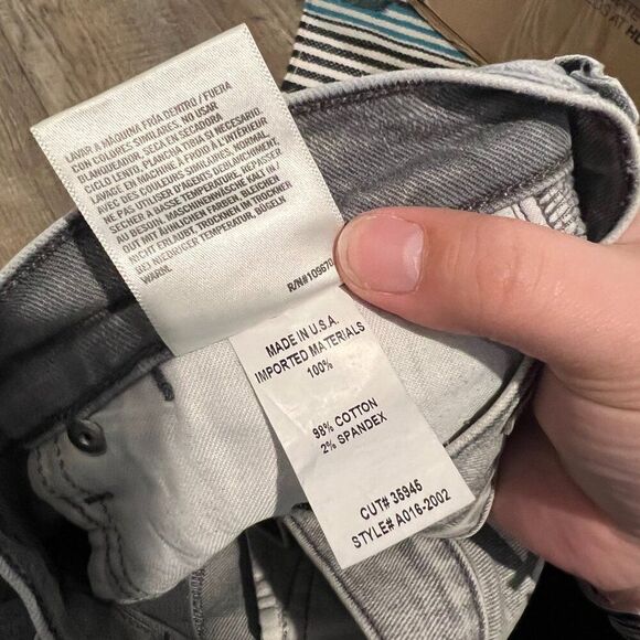 Agolde Colette Crop grey wash 28 - Picture 9 of 10